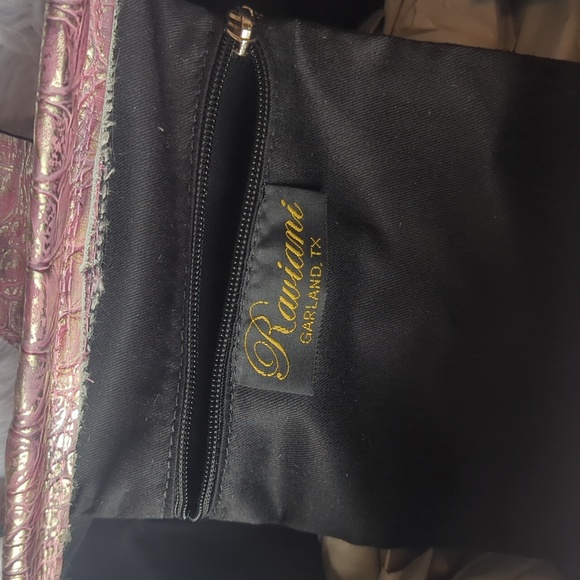 Pink faux fur Raviani satchel purse - Picture 2 of 8